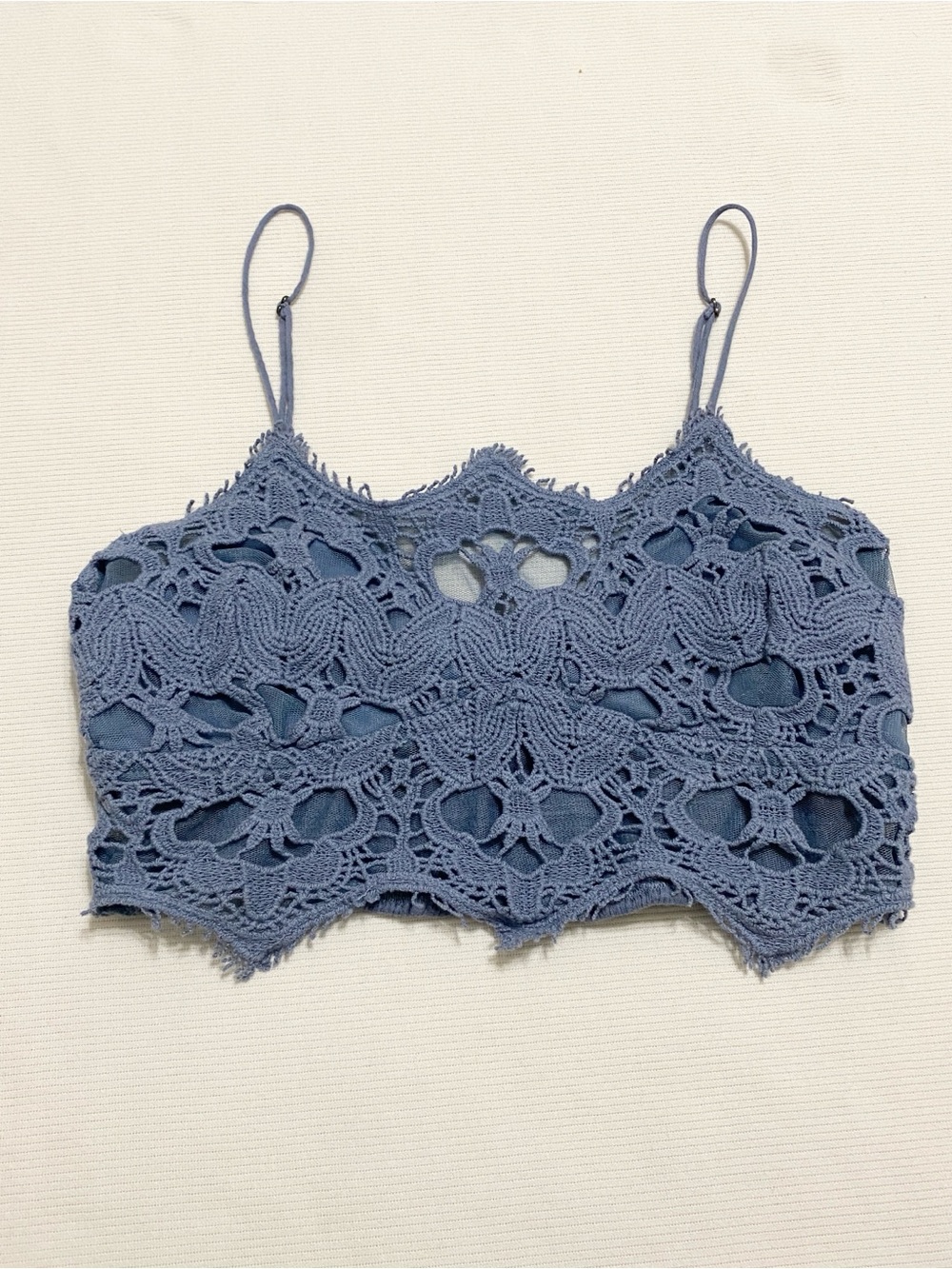 Free People FP One Athena Bralette Twinkling Perry Periwinkle Blue